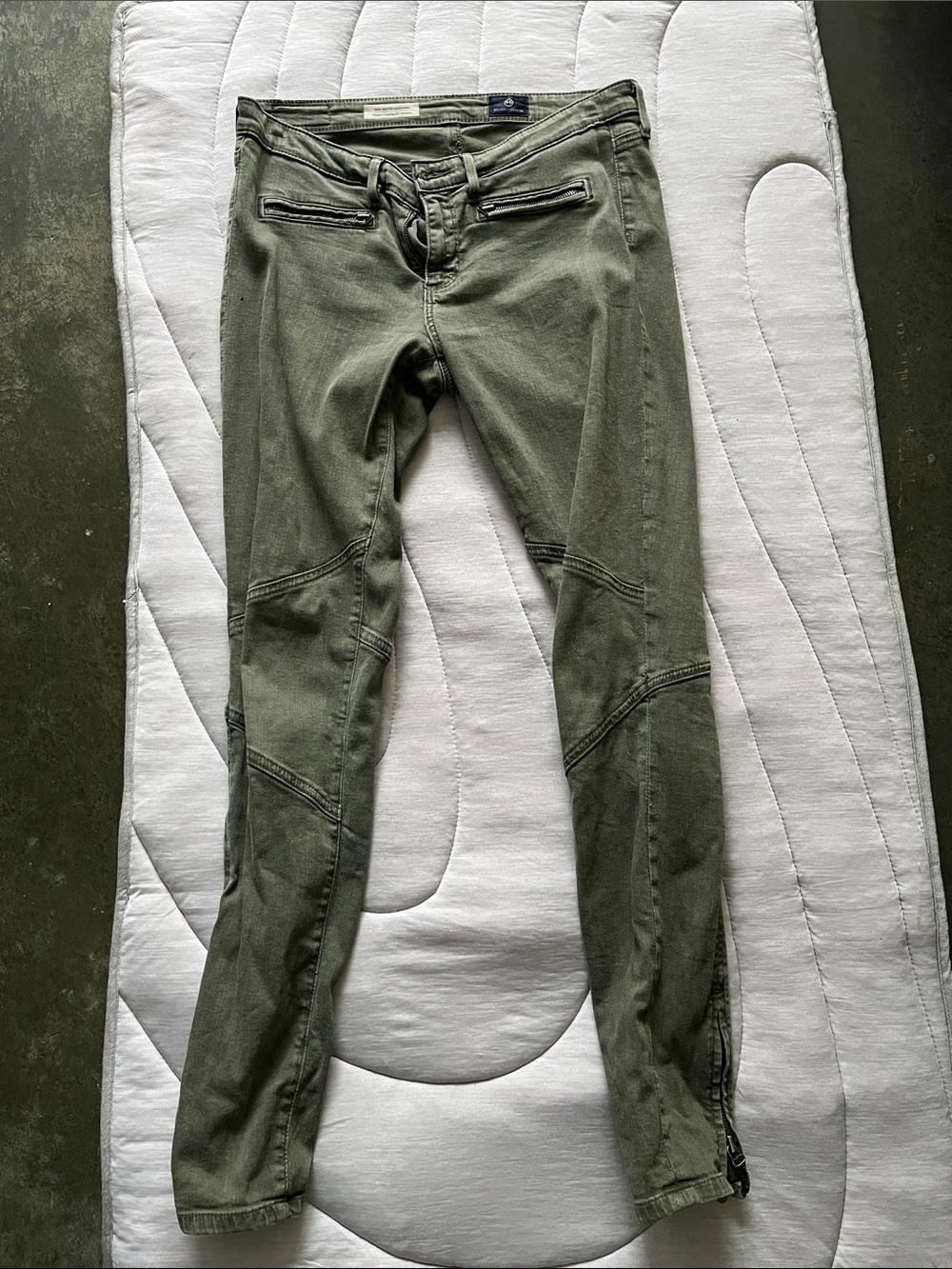 Ag Adriano Goldschmied Olive Green Women’s Jeggings
